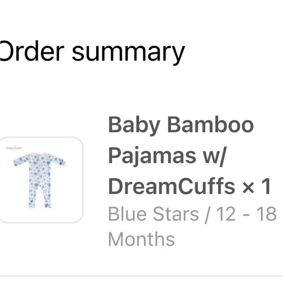 Dreamland baby cuff bamboo pajamas - Picture 5 of 5